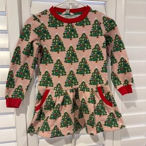 Mini Boden Christmas Tree Dress (8/9)